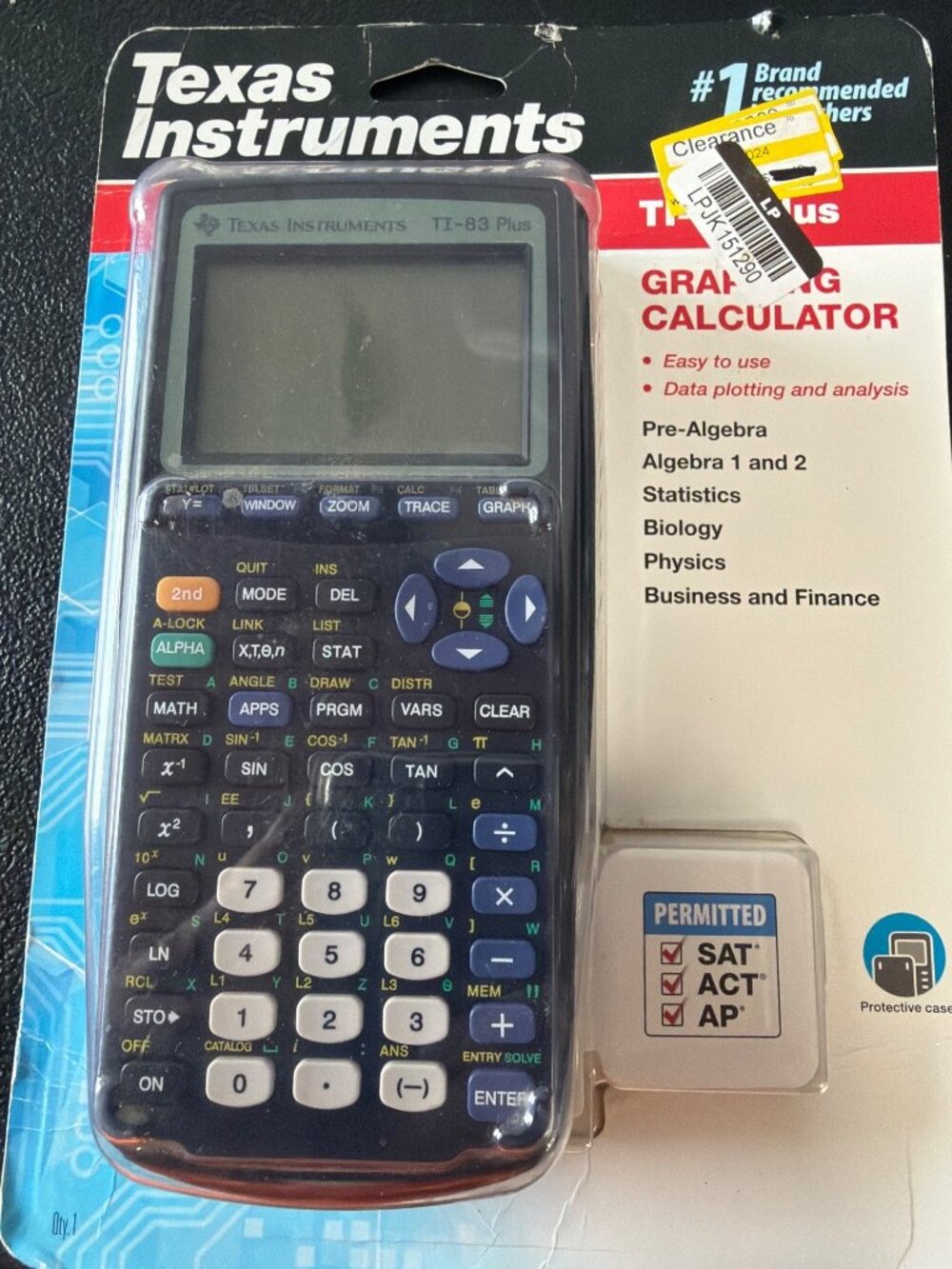 Texas Instruments TI-83 Plus Graphing Calculator With Protective Case - Picture 3 of 9
